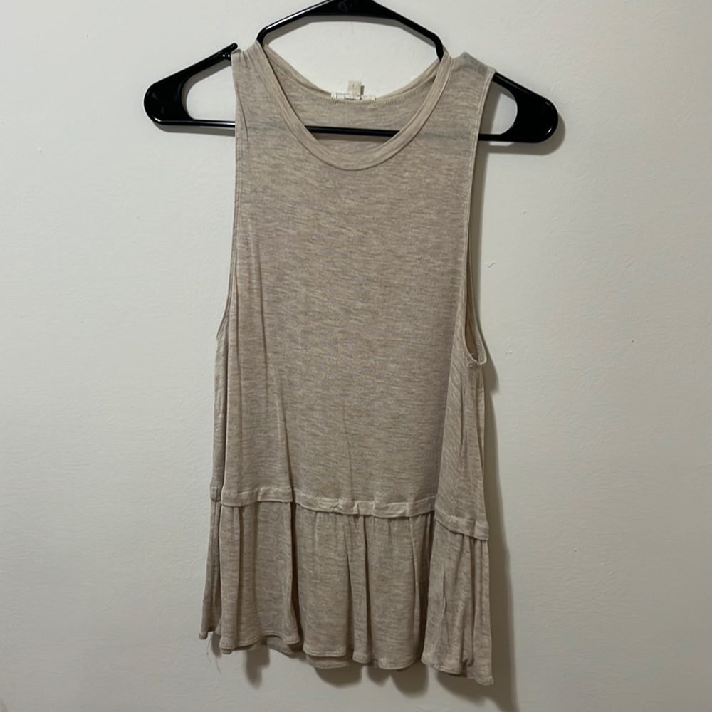Wilfred drop waist peplum top